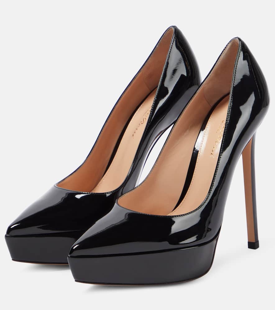 Gianvito Rossi Patent leather platform pumps