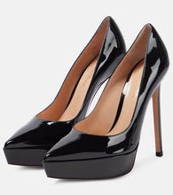 Gianvito Rossi Patent leather platform pumps