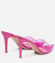 Gianvito Rossi Elle 85 PVC and leather mules