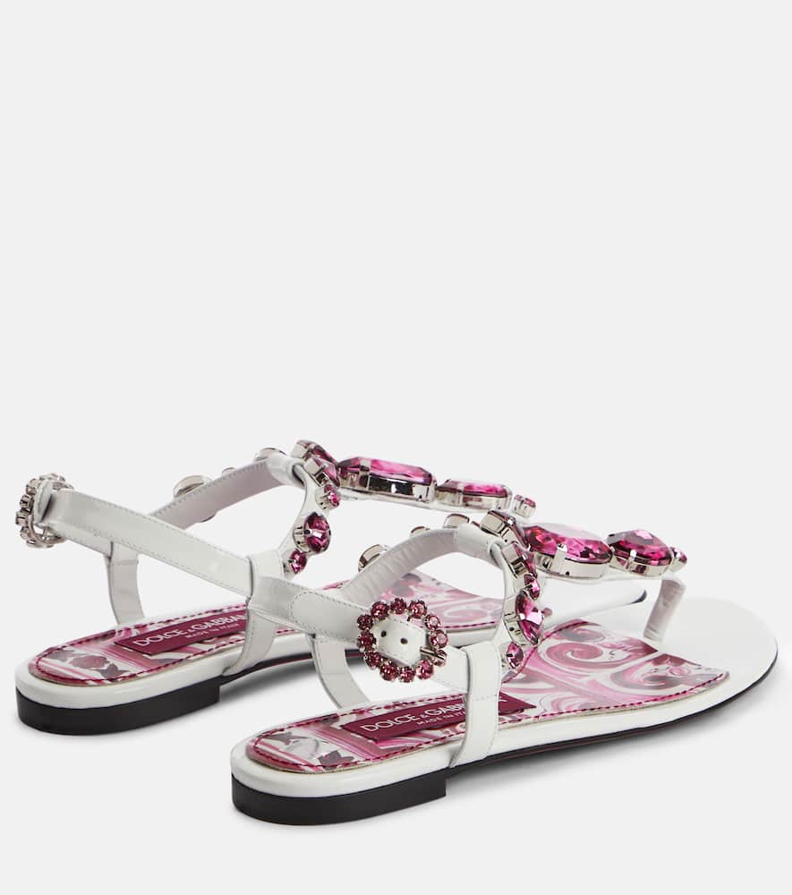 Dolce&Gabbana Embellished leather sandals