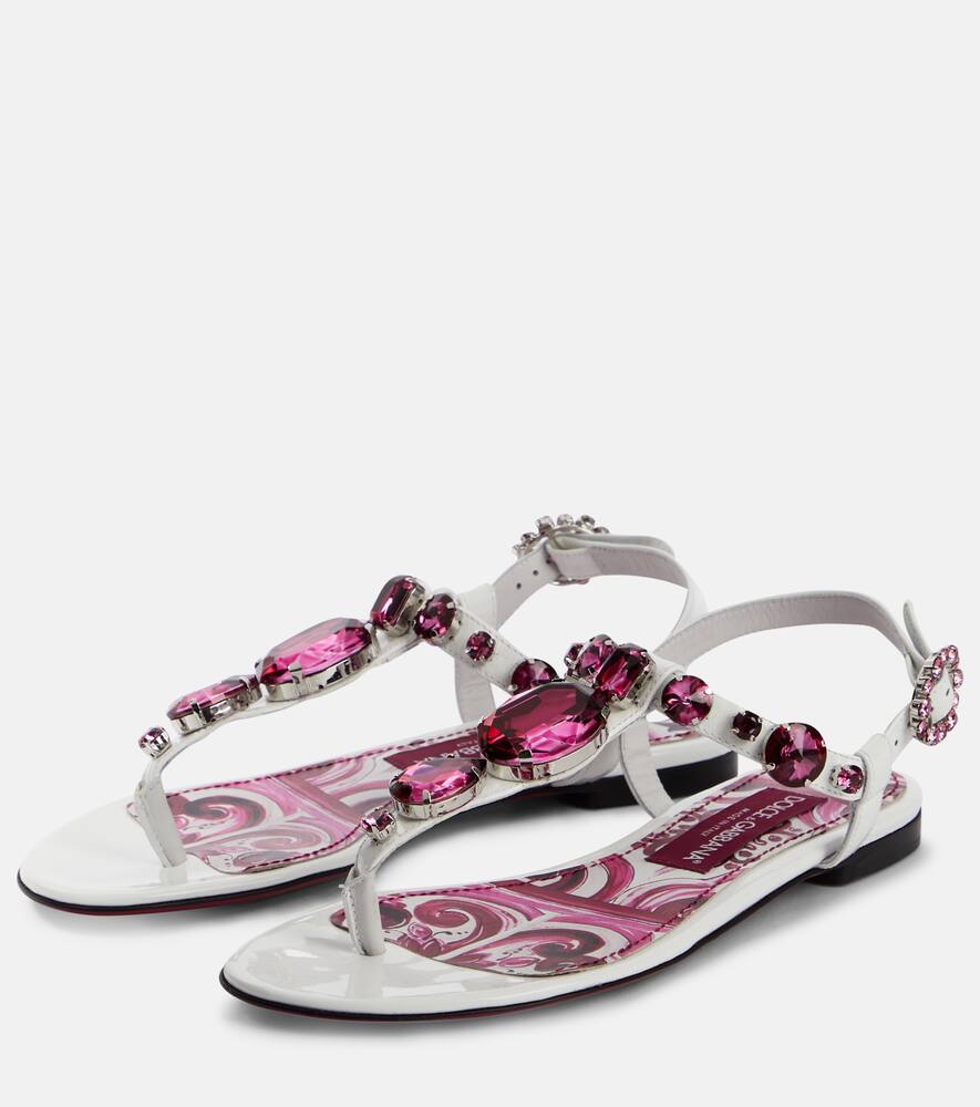 Dolce&Gabbana Embellished leather sandals