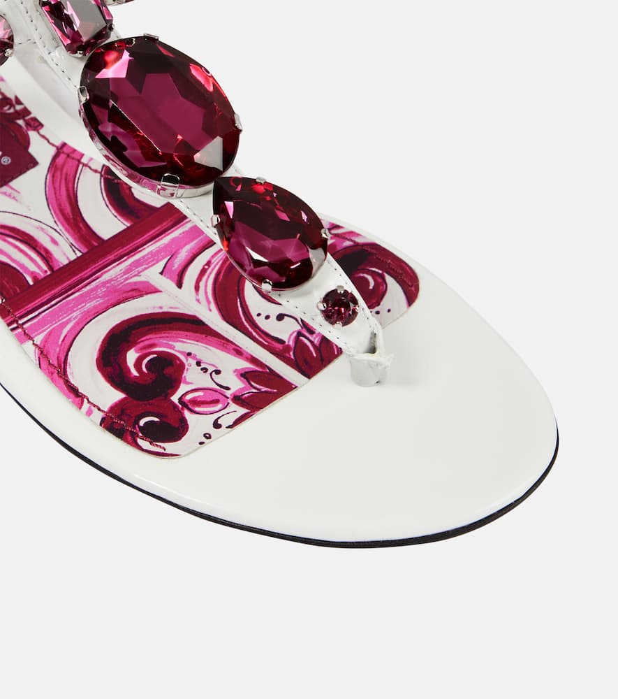 Dolce&Gabbana Embellished leather sandals