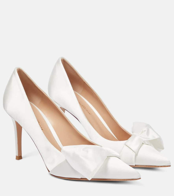 Gianvito Rossi Safira bow-trimmed pumps