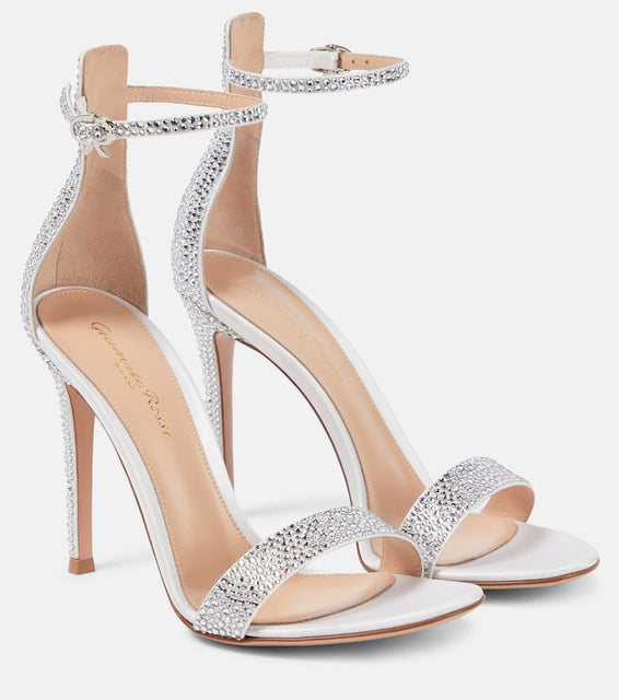 Gianvito Rossi Bridal Glam satin sandals