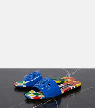 Dolce&Gabbana DG patent leather slides