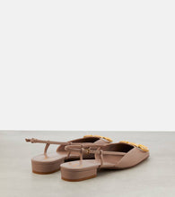 Valentino Garavani VLogo leather slingback flats