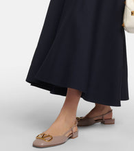 Valentino Garavani VLogo leather slingback flats