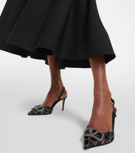 Valentino Garavani VLogo Signature satin slingback pumps