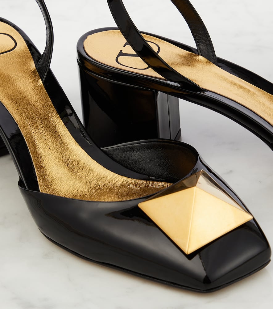 Valentino Garavani One Stud patent leather pumps