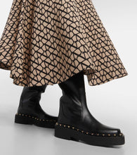 Valentino Garavani Rockstud leather knee-high boots