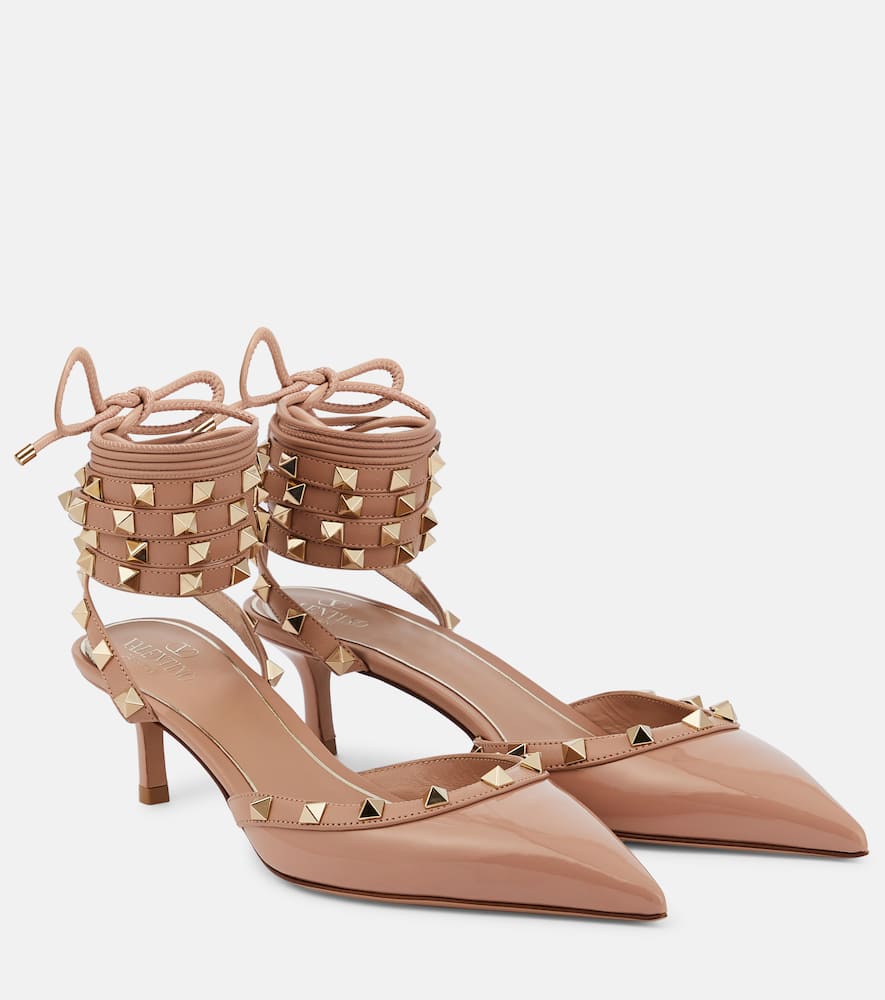 Valentino Garavani Rockstud 50 patent leather pumps
