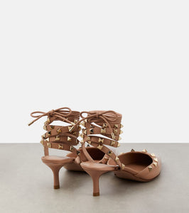 Valentino Garavani Rockstud 50 patent leather pumps