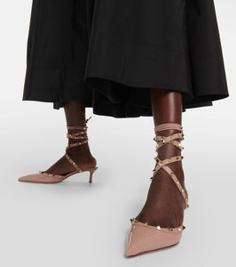 Valentino Garavani Rockstud 50 patent leather pumps