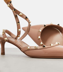 Valentino Garavani Rockstud 50 patent leather pumps