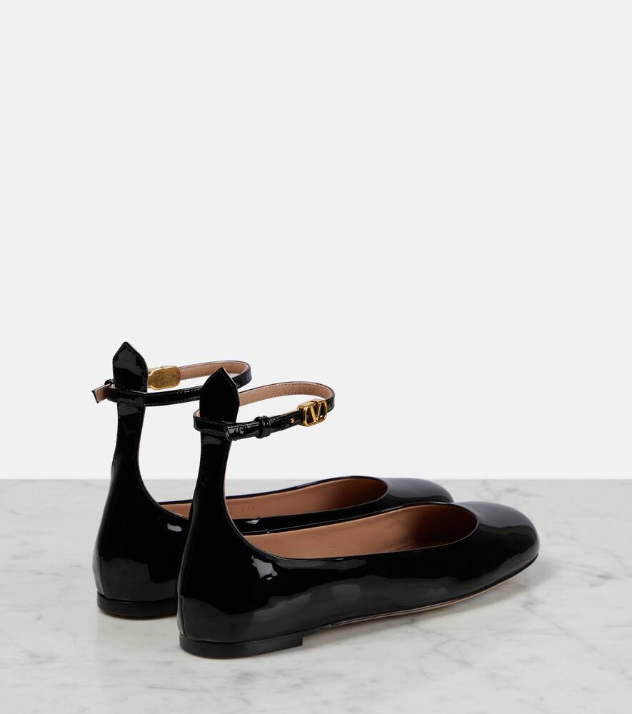 Valentino Garavani Tan-Go patent leather ballet flats