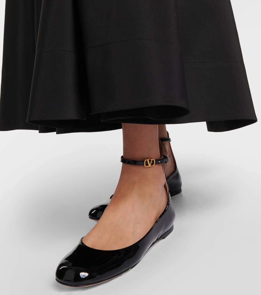 Valentino Garavani Tan-Go patent leather ballet flats