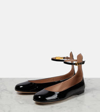 Valentino Garavani Tan-Go patent leather ballet flats