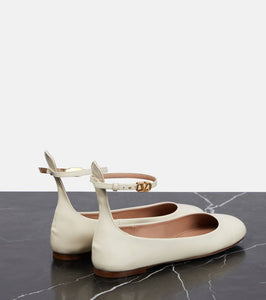 Valentino Garavani Tan-Go patent leather ballet flats