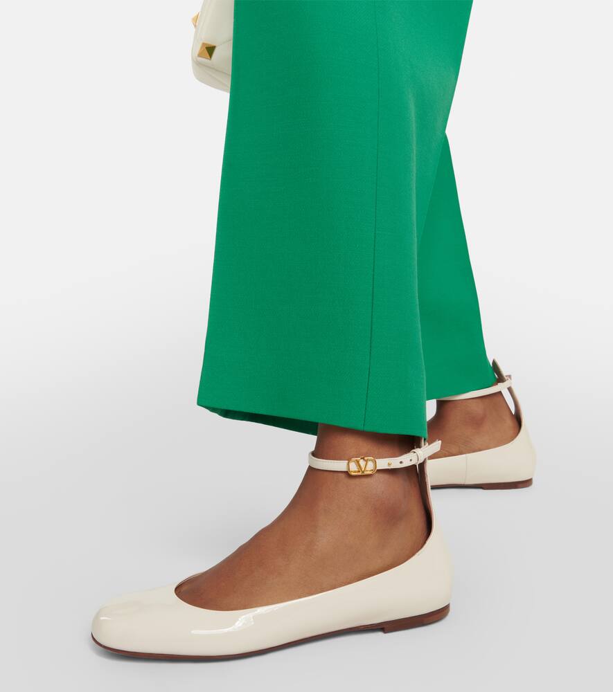 Valentino Garavani Tan-Go patent leather ballet flats