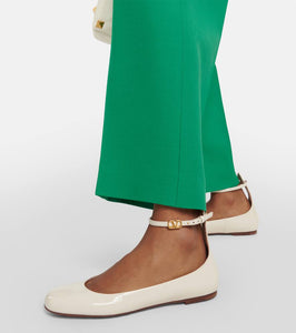 Valentino Garavani Tan-Go patent leather ballet flats
