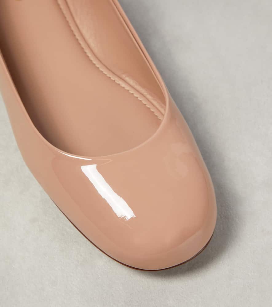 Valentino Garavani Tan-Go patent leather ballet flats