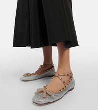 Valentino Garavani Rockstud embellished ballet flats