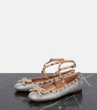 Valentino Garavani Rockstud embellished ballet flats