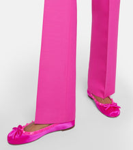 Valentino Garavani Rockstud satin ballet flats