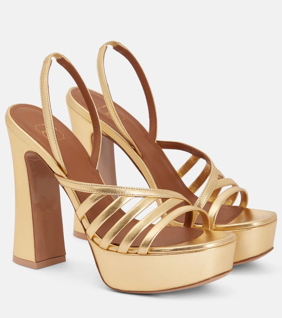Malone Souliers Amaya 125 leather platform sandals