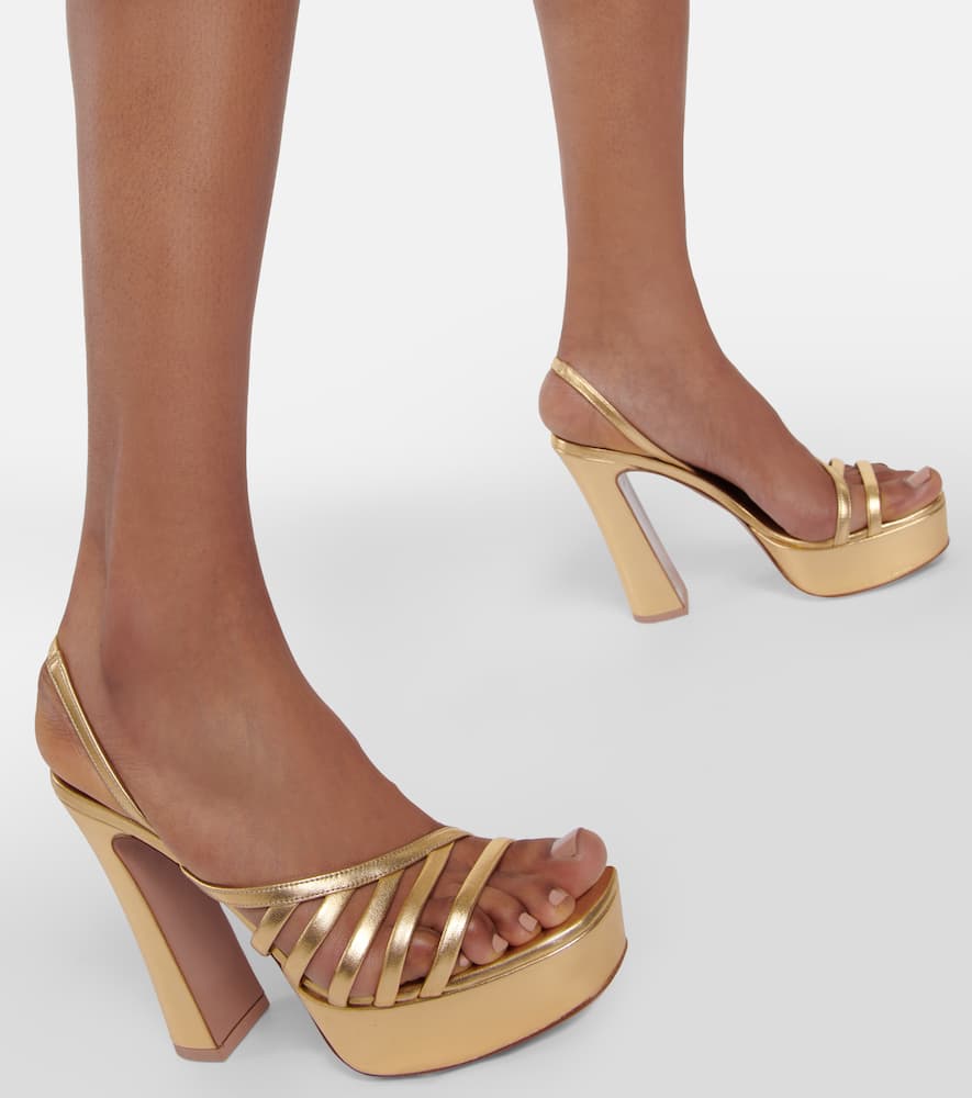Malone Souliers Amaya 125 leather platform sandals