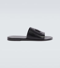 Dolce&Gabbana Logo leather slides