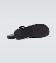 Dolce&Gabbana Logo leather slides