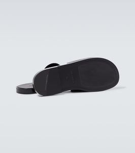 Dolce&Gabbana Logo leather slides