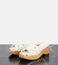 Jimmy Choo Maribou 50 leather sandals