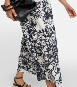 Velvet Penelope printed cotton maxi dress