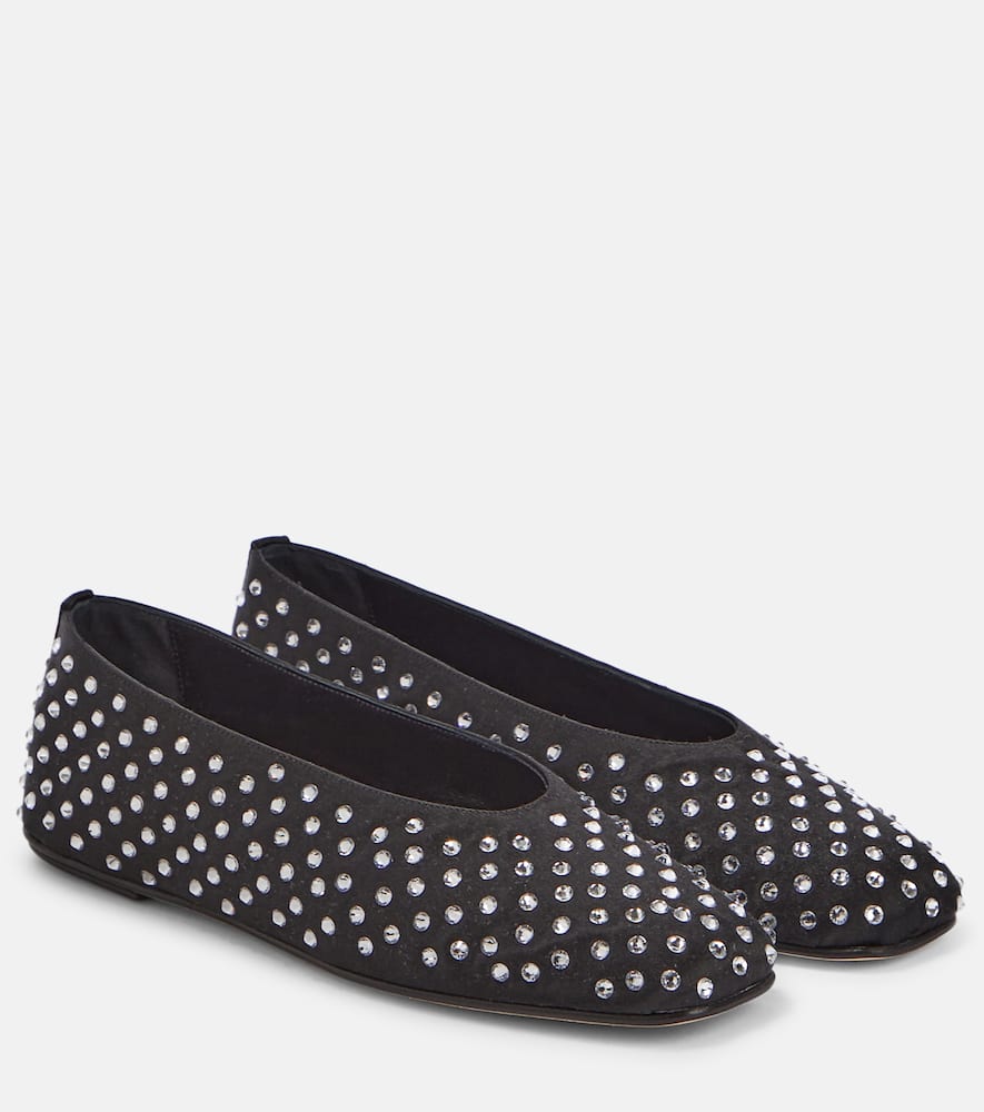 Magda Butrym Embellished satin ballet flats