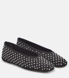 Magda Butrym Embellished satin ballet flats
