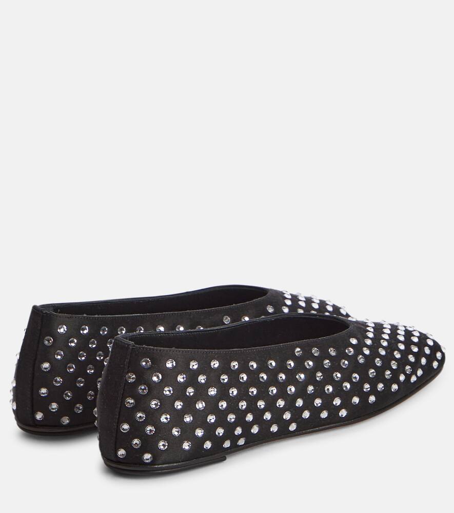 Magda Butrym Embellished satin ballet flats