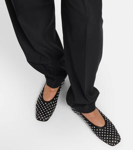 Magda Butrym Embellished satin ballet flats