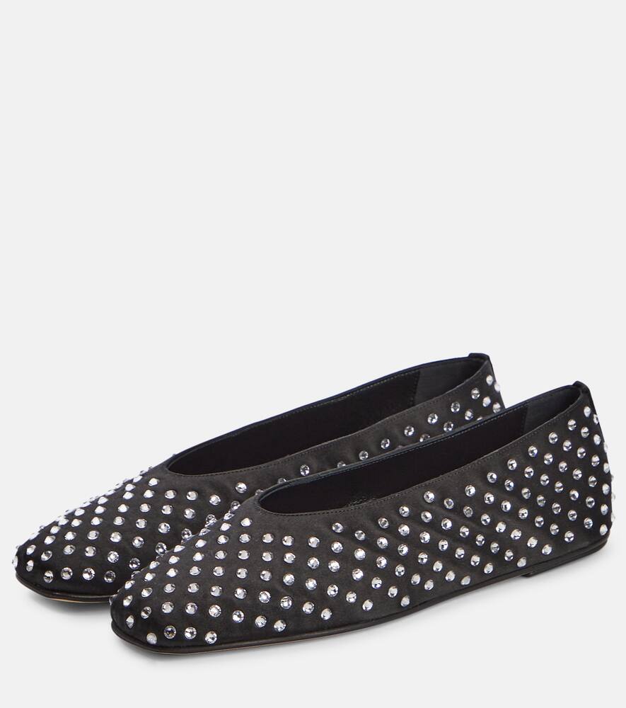 Magda Butrym Embellished satin ballet flats