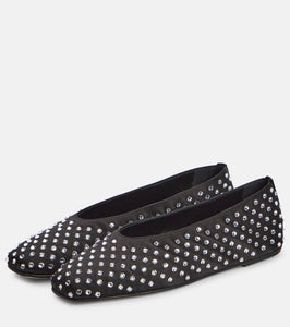 Magda Butrym Embellished satin ballet flats