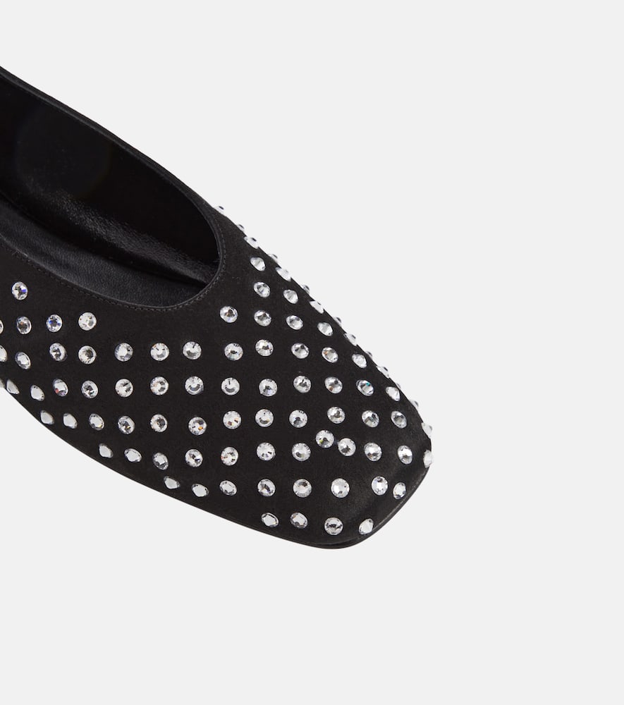 Magda Butrym Embellished satin ballet flats