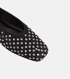 Magda Butrym Embellished satin ballet flats