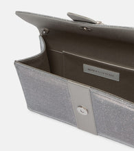 Manolo Blahnik Capri Glitter embellished clutch