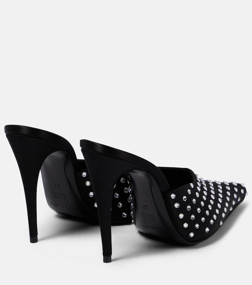 Magda Butrym Embellished satin mules