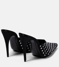 Magda Butrym Embellished satin mules