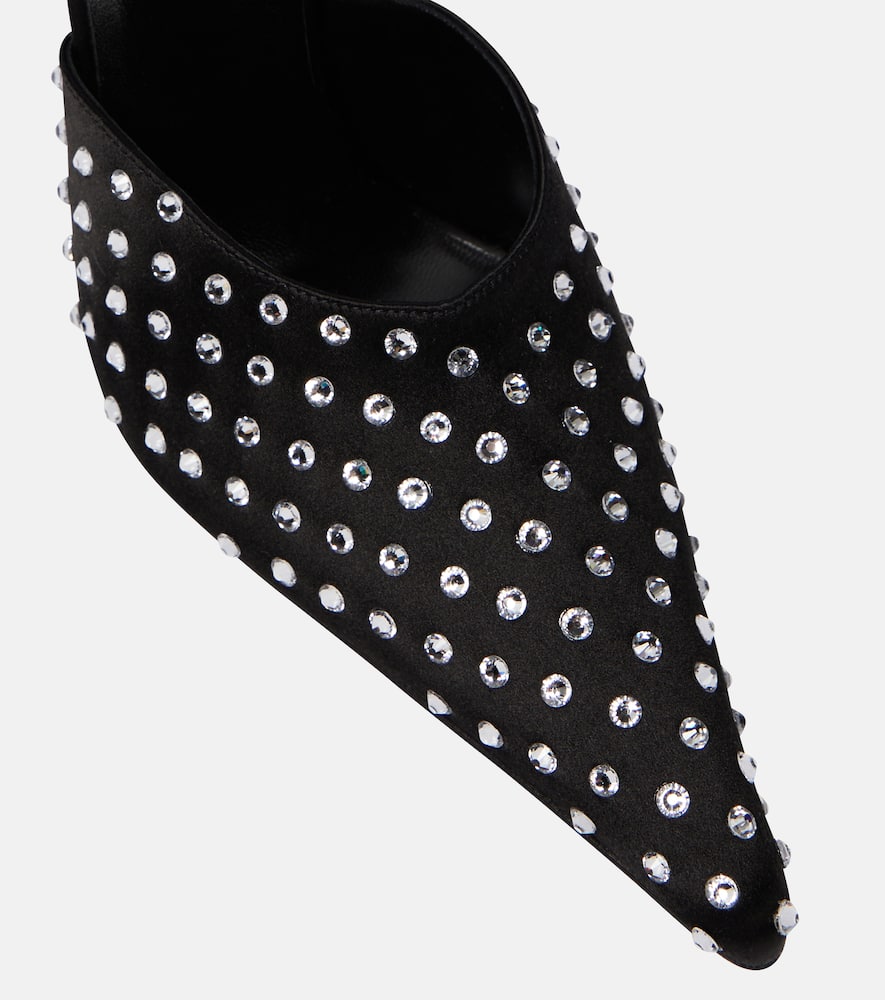 Magda Butrym Embellished satin mules