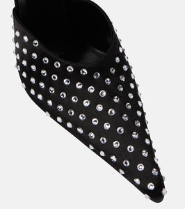 Magda Butrym Embellished satin mules