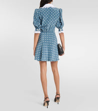 Alessandra Rich Polka-dot silk minidress