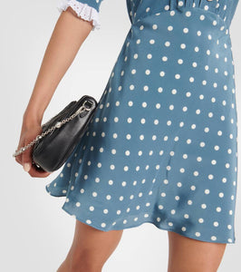 Alessandra Rich Polka-dot silk minidress
